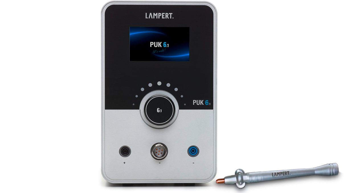 Lampert spot welder PUK 6.1 with hand piece, incl. free Lampert Wire Pen