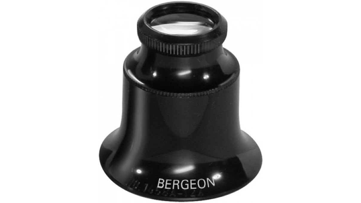 Bergeon 1458A-12 Zerlegbare Lupe mit 2 bikonvexen Linsen, 12x