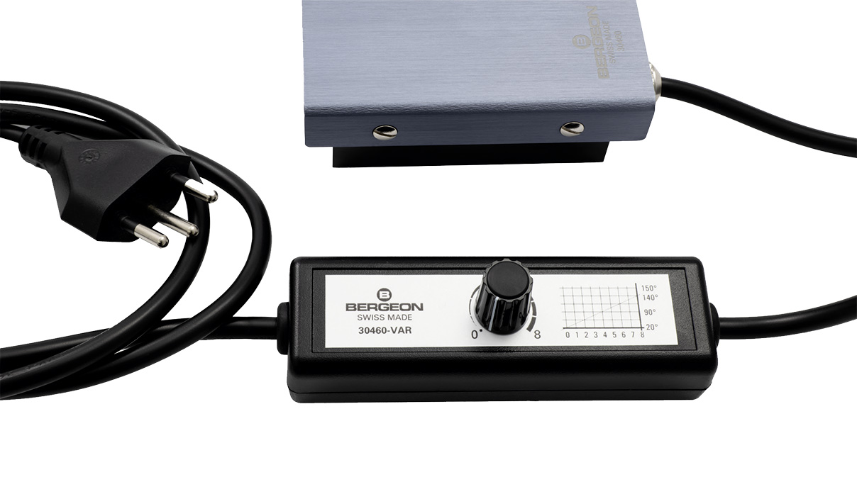 Bergeon 30460-VAR-230 Heizplatte mit Thermostat, Temperatur regulierbar 20 – 140 °C