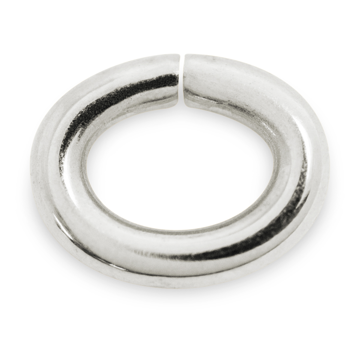 Binderinge, oval, 925/- Silber, Ø 4 mm, Stärke 0,8 mm