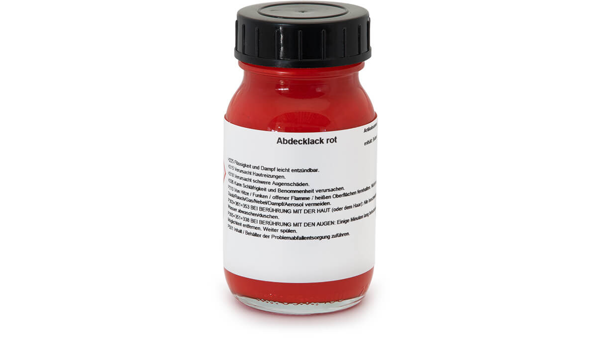 Covering varnish red (ready for use 100 ml)
