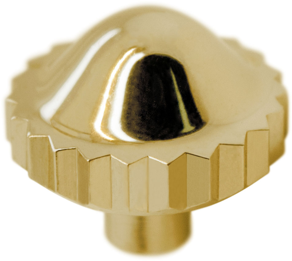 Einfache Krone 916 ZH, 1 Micron gelb, Rohr kurz, Ø 5,25, Gewinde 0,90, nicht wasserdicht