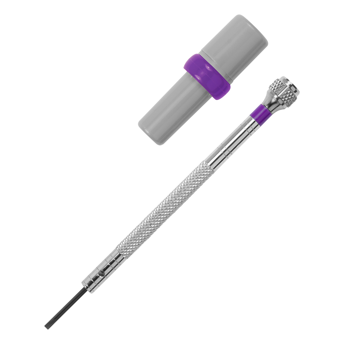 Basic screwdriver, slot, 1,6 mm, standard taper, violet, 3 spare blades