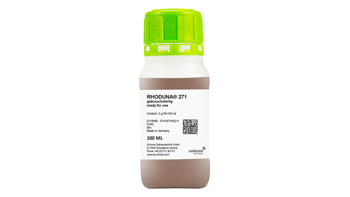 Rhoduna 271, Rhodium Stiftbad, 100 ml