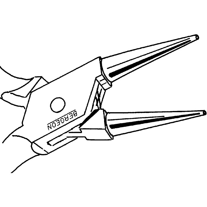 Bergeon 2512 Rundzange, Länge 115 mm