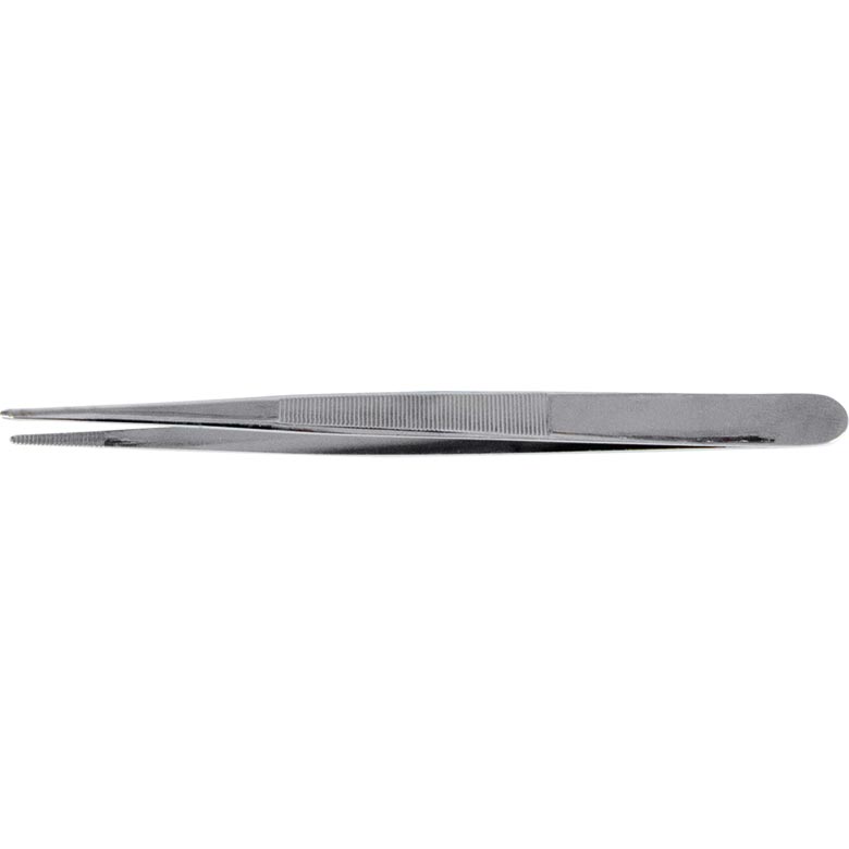 Tweezers for jewellers, pointed, serrated length 160 mm