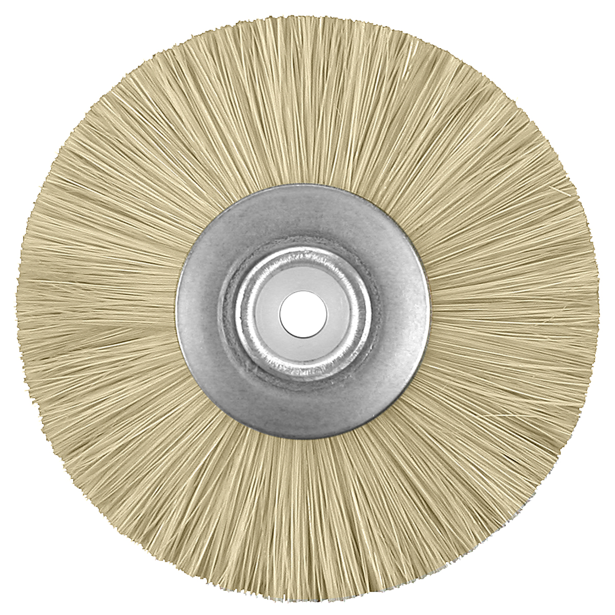 Slimline brush bristles, Ø 49 mm, Chungking bristles, white, metal core and plastic hub