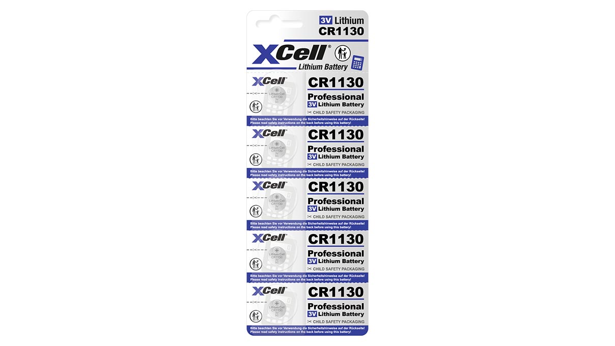 Lithium Battery CR 1130, 3V, 5er Blister