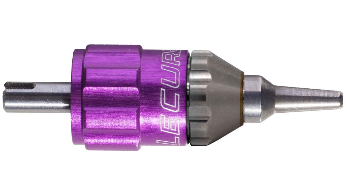 Lecureux Schraubendreherkopf Screw-On, einstellbar, Ø 1,4 mm, violett, mit Klingenhalter