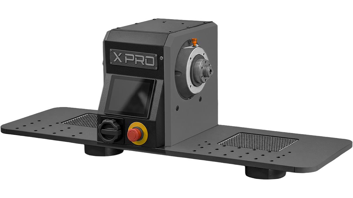 Micromecalp XPro2 Touch Flexibel configureerbare afwerkmachine voor het opknappen van horloges,
dubbelzijdige opname voor bewerkingsgereedschappen, 230 V