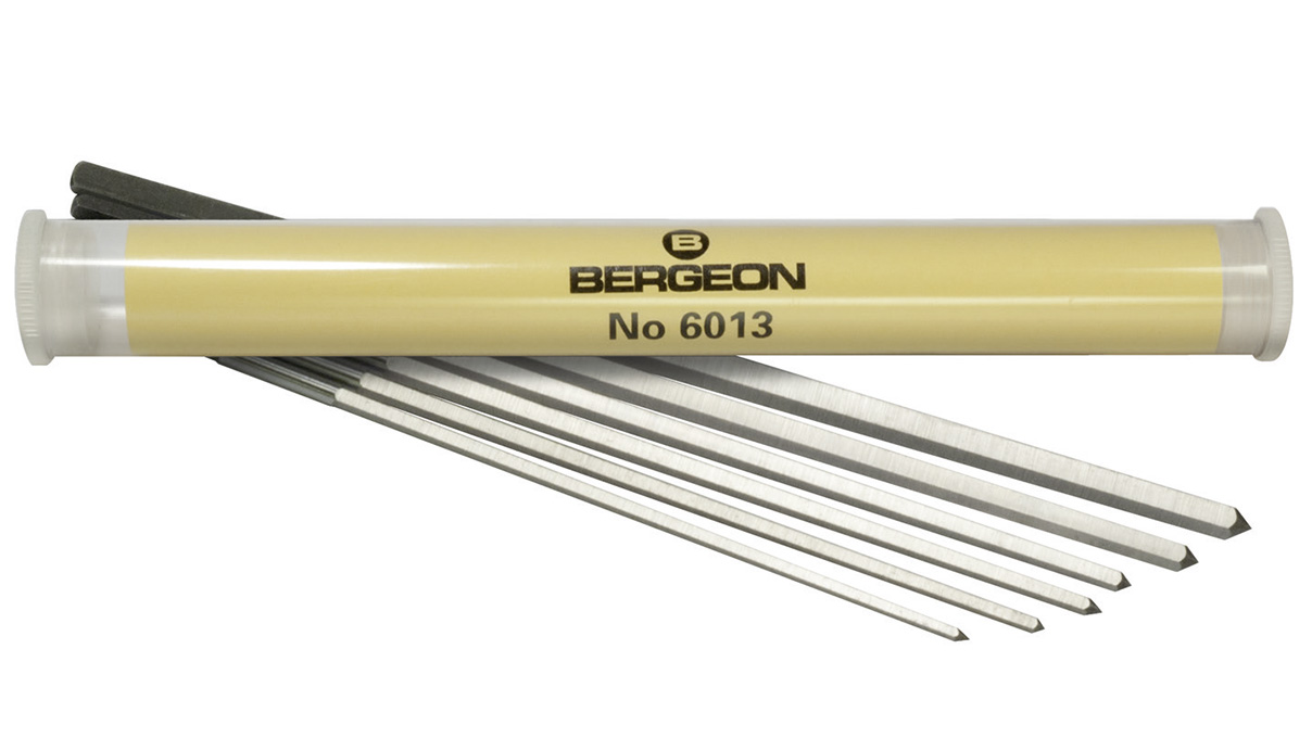 Bergeon 6013 Reibahlen, große Modelle, Ø 2,69 – 5,97 mm, Sortiment