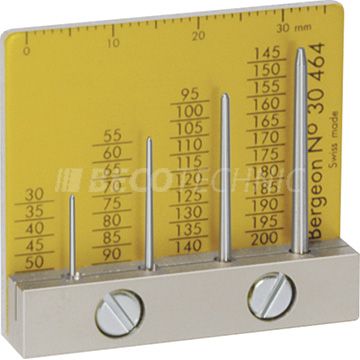Bergeon 30464 Hand gauge for holes