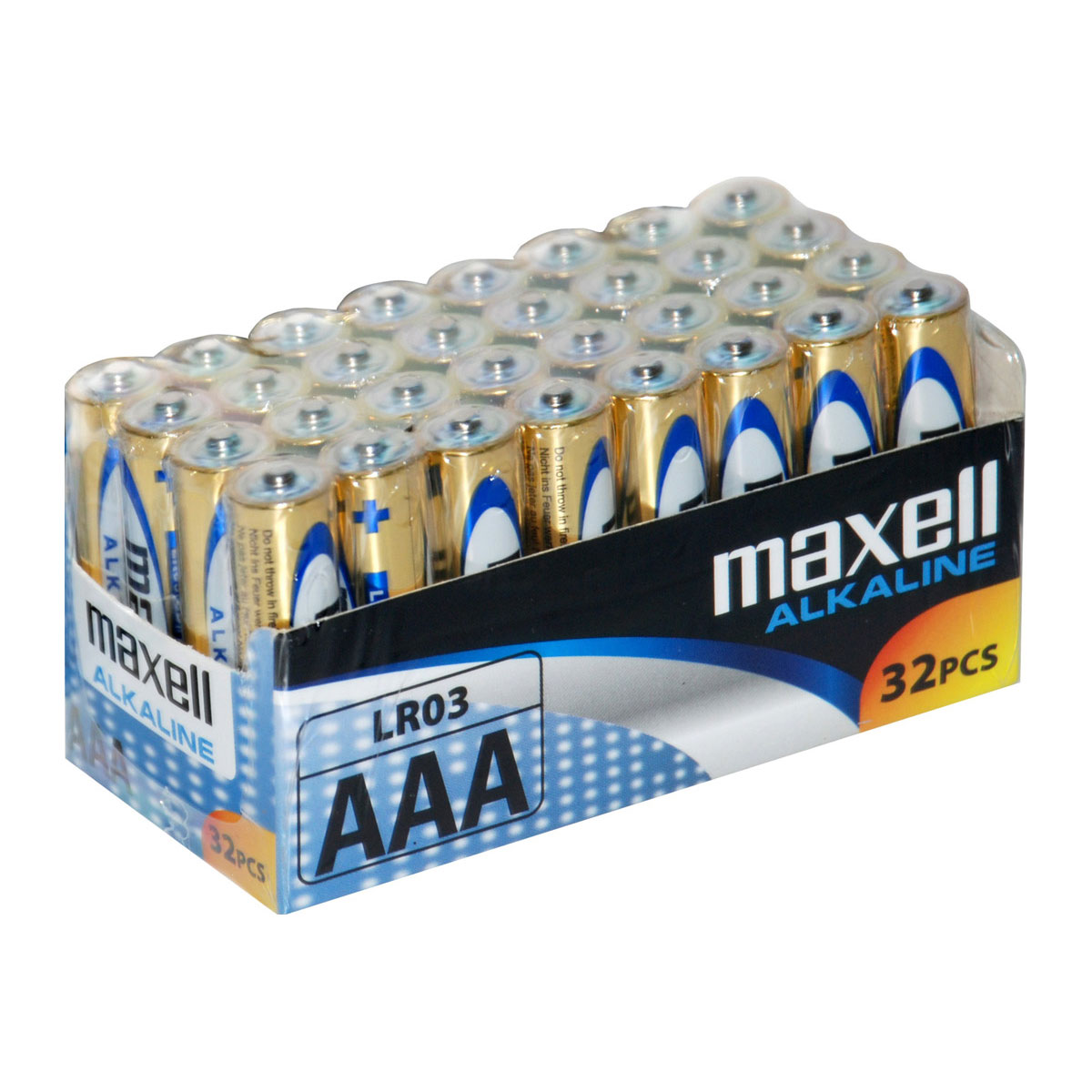 Maxell Pack Shrink 32 pieces LR03 Micro Alkaline 1,5 V AAA E92