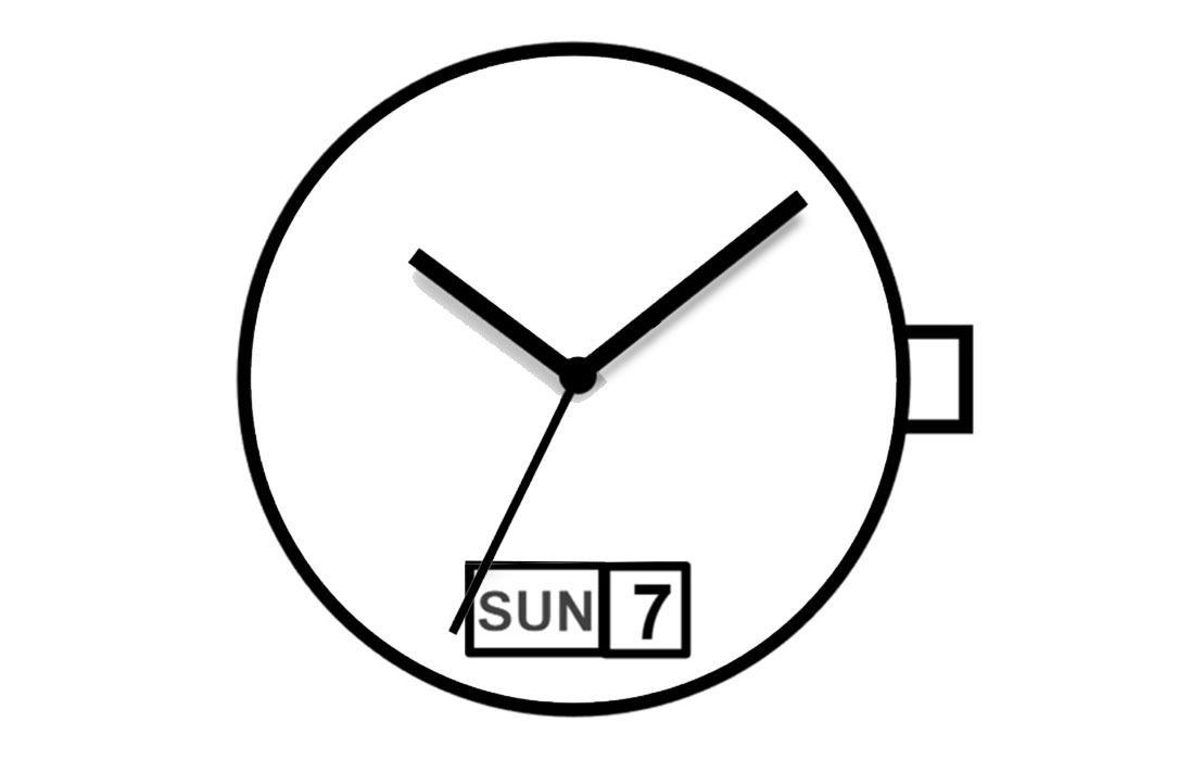 AU-Werk Miyota 2105 10 1/2''' DAY/DATE6 SC Quarz (377 | SR626SW)