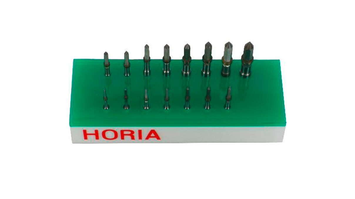 Horia H 510 Assortment of 15 reamers, on plastic base
