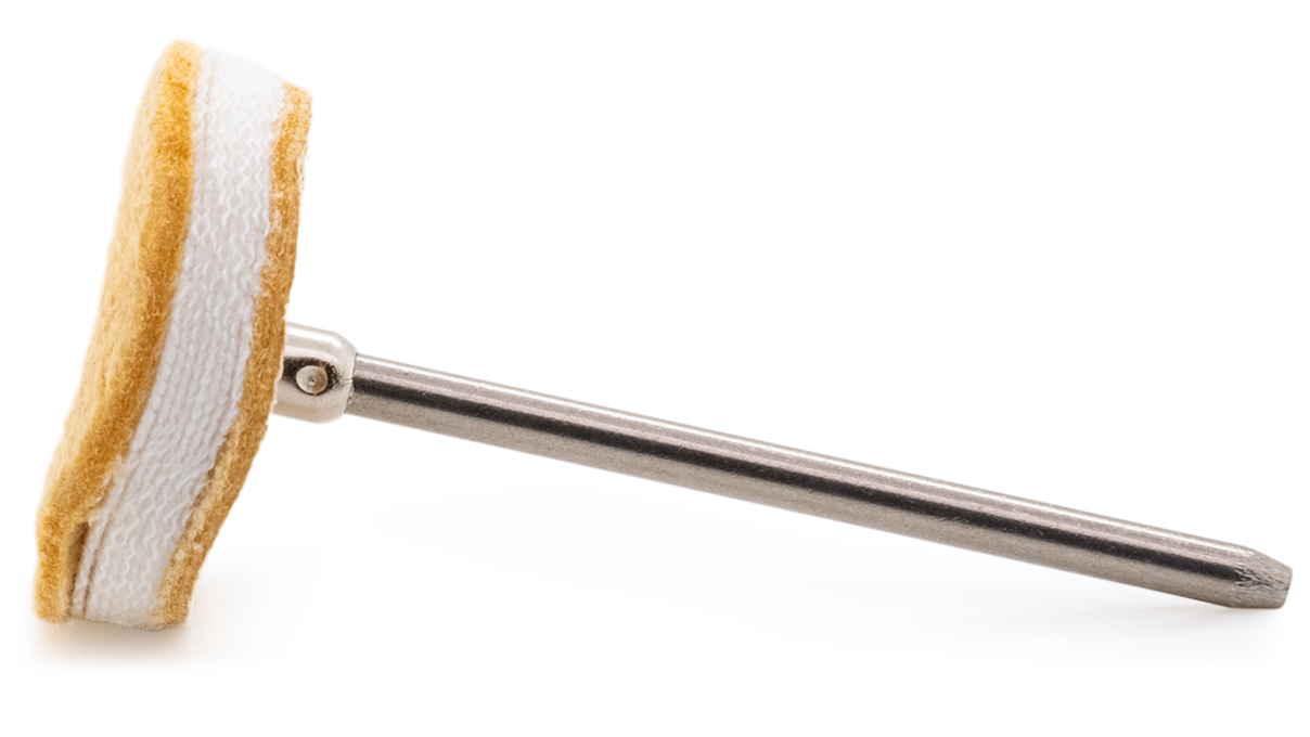 Schwabbel, Leder-Nessel-Leder, Ø 21 mm, HP-Schaft