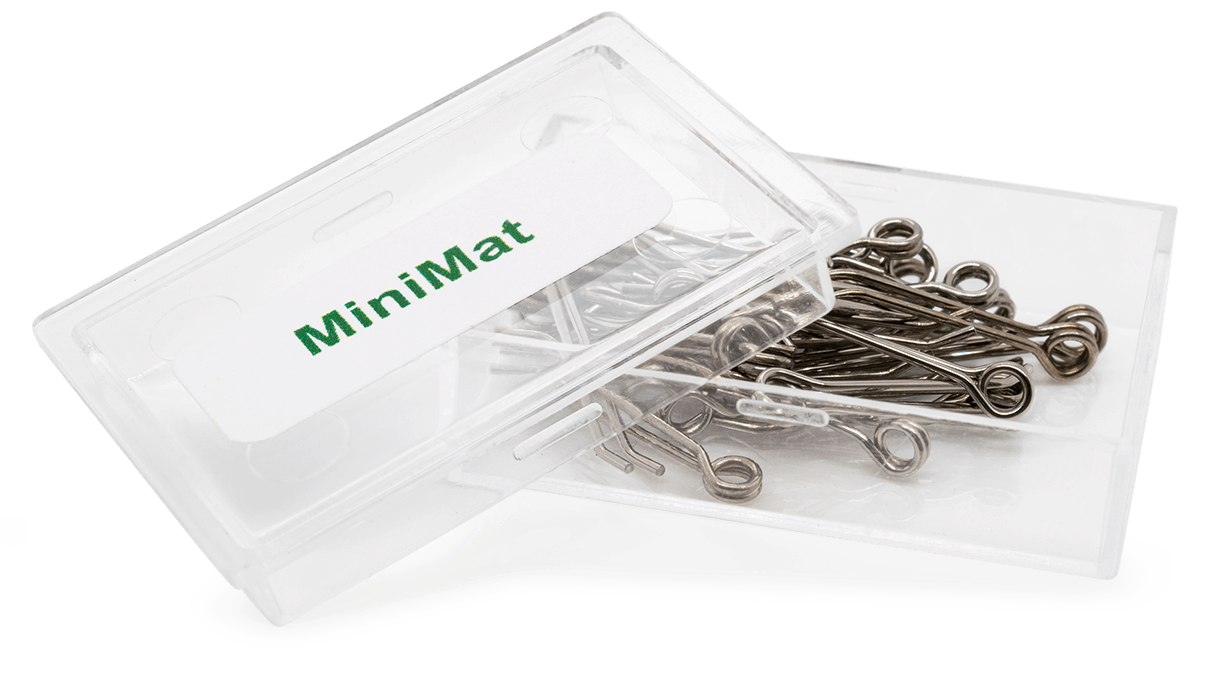 Ersatzfedern für Mattschlagbürste MiniMat N° 209550, Ø 0,3 mm, 64 Stück