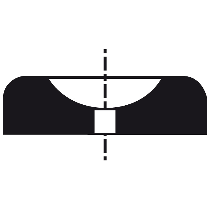 Bergeon 30712-V DI014090 Seitz juwelen cilindrisch gat N° 30712 Ø d=0,14 D=0,90 mm, 100 pcs.