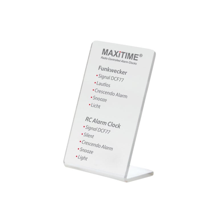 Maxitime stand, acrylic satined