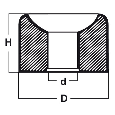 10 Hartbronze-Einpresslager B 00 BØ 0,30 AØ 2,00 H 2,80 mm für Wecker, Pendulen und Regulatoren