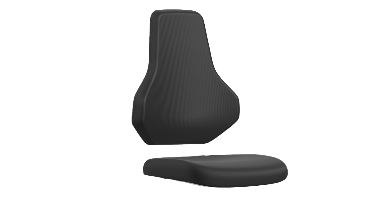 Bimos Polsterelement Supertec ESD für Arbeitsstuhl Texon, schwarz