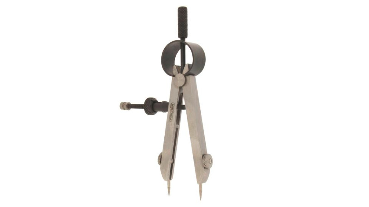 Compasses with steel tip, 100 mm