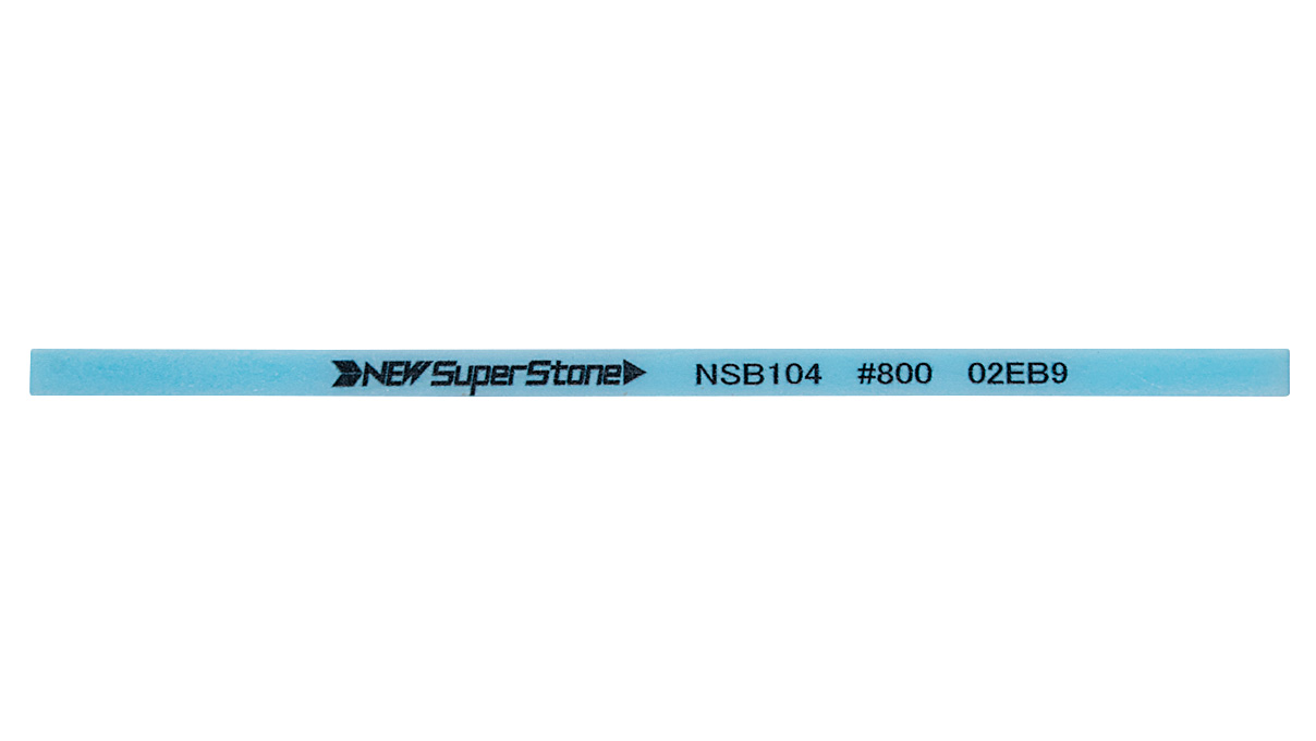 Ceramic fiber file, flat, 800 grit, 1 x 4 x 100 mm, blue