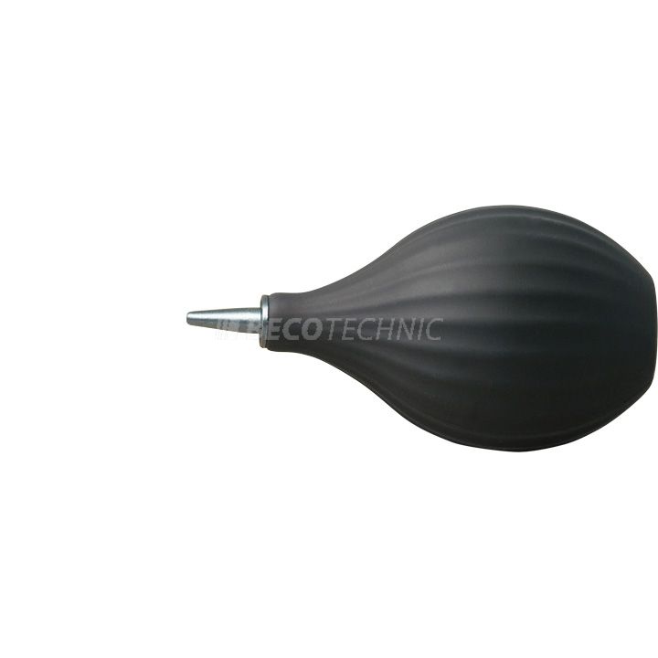 Ventilador negro con dos extensiones de plástico