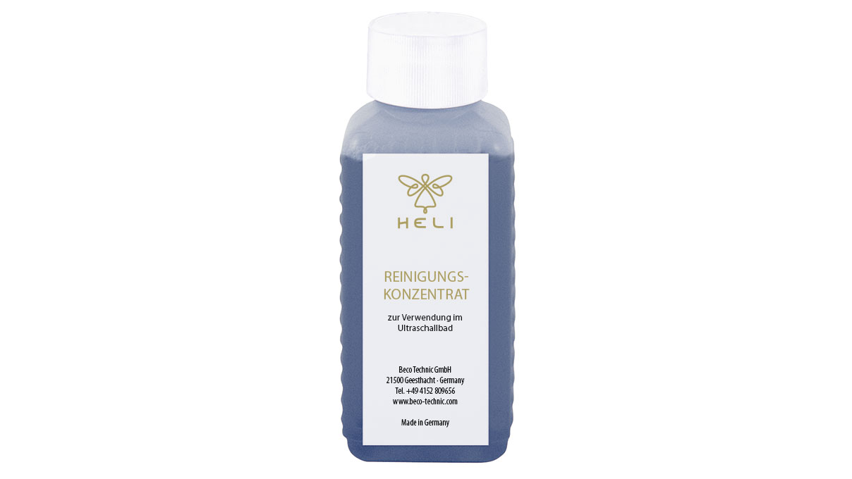 Heli Reinigungskonzentrat für Schmuck im Ultraschallgerät, 1:20, 100 ml