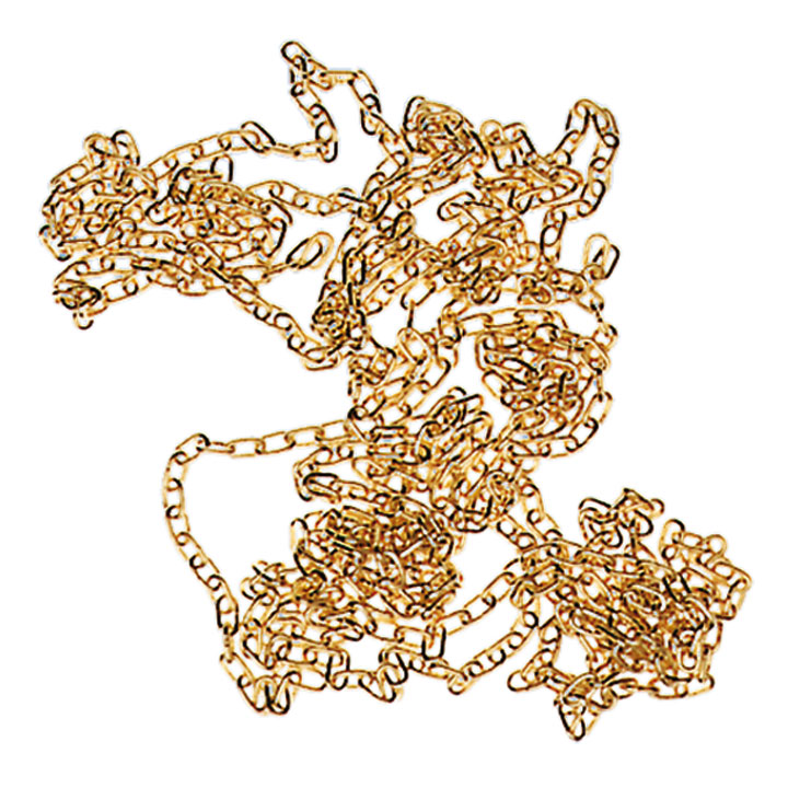 Cadenas de latón para relojes L 180 cm Ref. 19
Dimensiones eslabón interior/exterior 4,8x6,6, Ø 0,90 mm