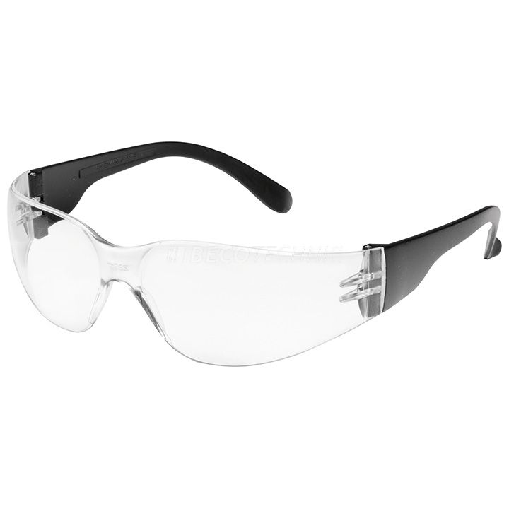 Schutzbrille Modern Style, schwarz, rahmenlos, Sichtscheiben klar, antifog