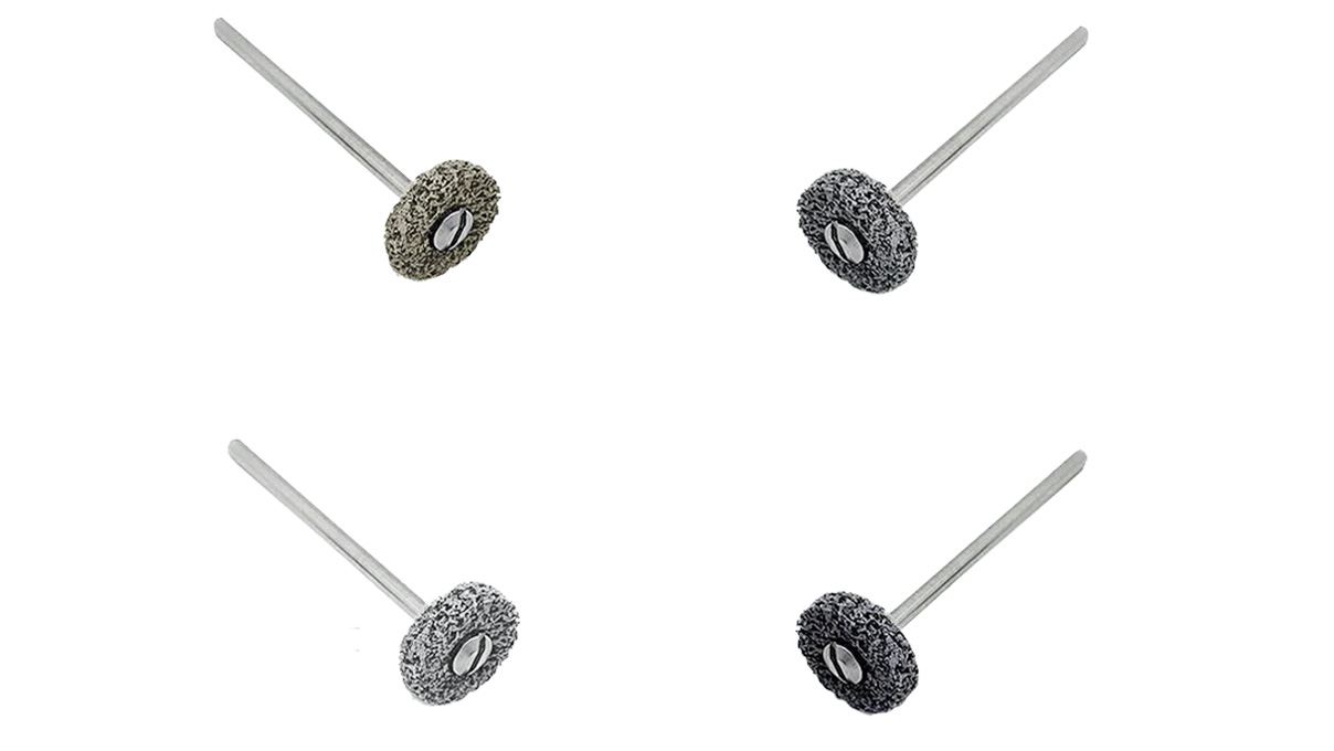 Jooltool Thin Mini Scratch Erasers, grob bis sehr fein, Ø 19 mm, 4 Stück