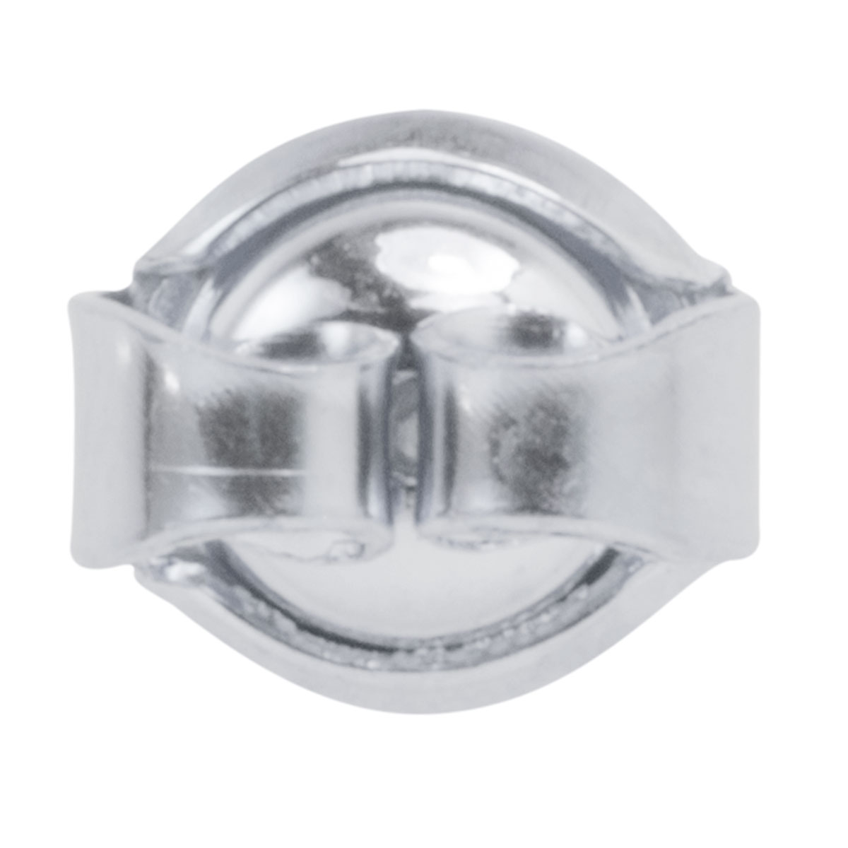 Ear stud push-backs with safety brackets, 585/- WG Ø 6 mm