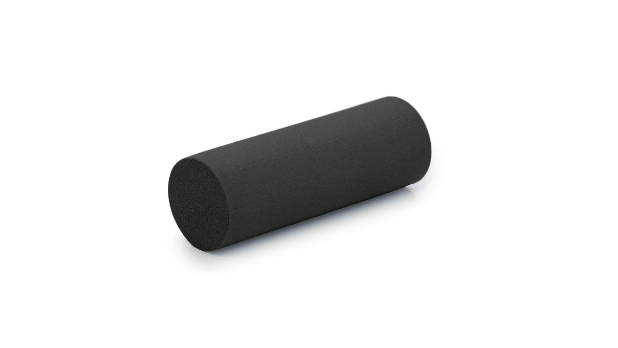 Polisher Universal, black, cylinder, Ø 7 x 20 mm, soft, grain medium