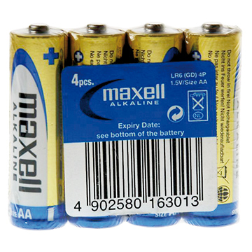 Maxell LR6 shrink, alkaline, AA battery