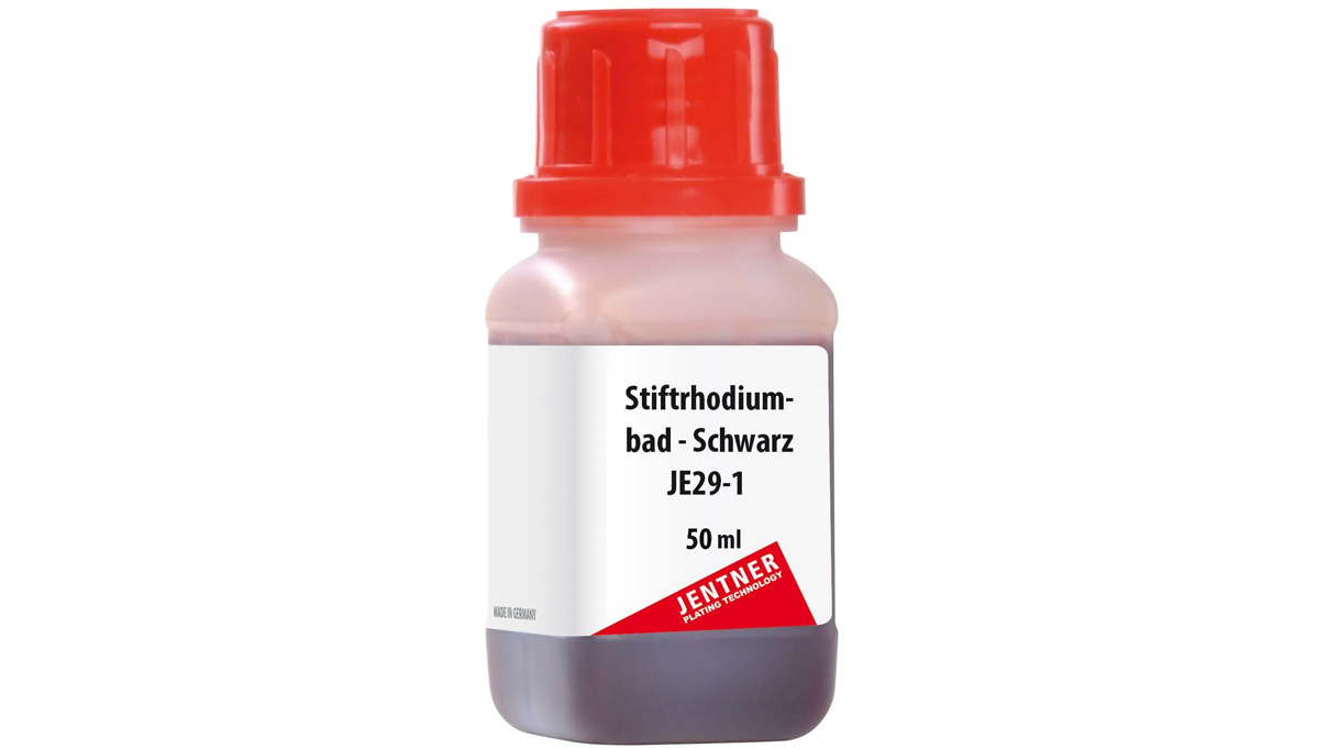 Stiftrhodiumbad JE29-1, schwarz, gebrauchsfertig, 1g/50 ml