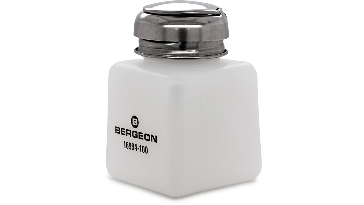 Bergeon 16994-100 Benzine dispenser, met afsluitklep, 100 ml