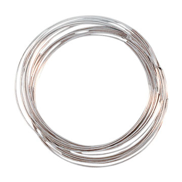 Draadvorm 670/- zilver hard, 10 g, 0,5 mm