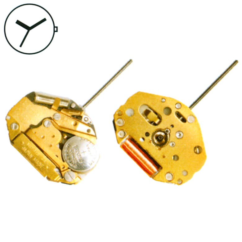 AU-werk Miyota Super 2035 geldig 6 3/4x8'‘’ SC H 0,85 mm verguld kwarts (377)