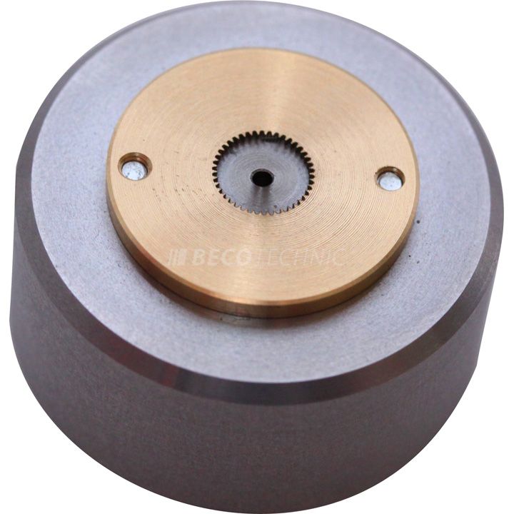 Rotor base for oscillating weights of Valjoux 7750, 7770 and Valgrange A07111, A07161, A07271. Enables to loosen or tighten the retaining springs.