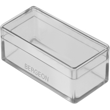 Bergeon 2975-2 Kunststoffschachtel, 48 x 24 x 19 mm, transparent, mit Deckel