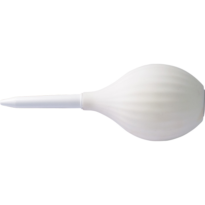 Ventilador blanco con dos extensiones de plástico