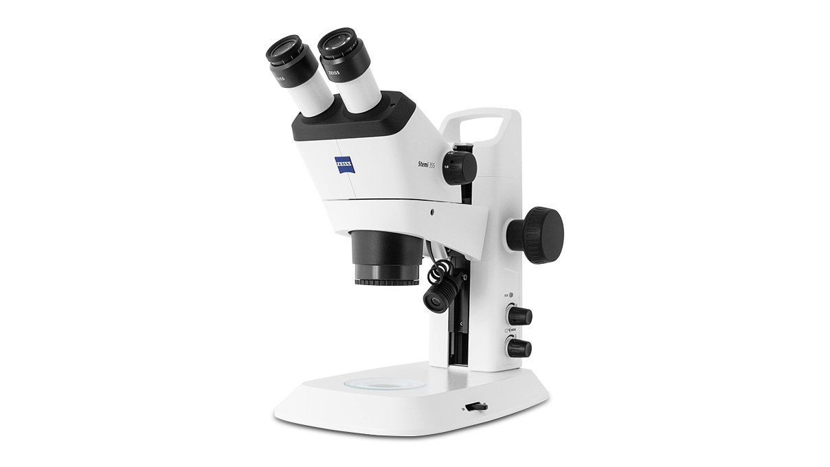 Stereomikroskop Stemi 355, Mikroskop-Set EDU, binocular, Zoompositionen 0,72x bis 4x, Spot-Leuchte C
LED, Stativ C EDU