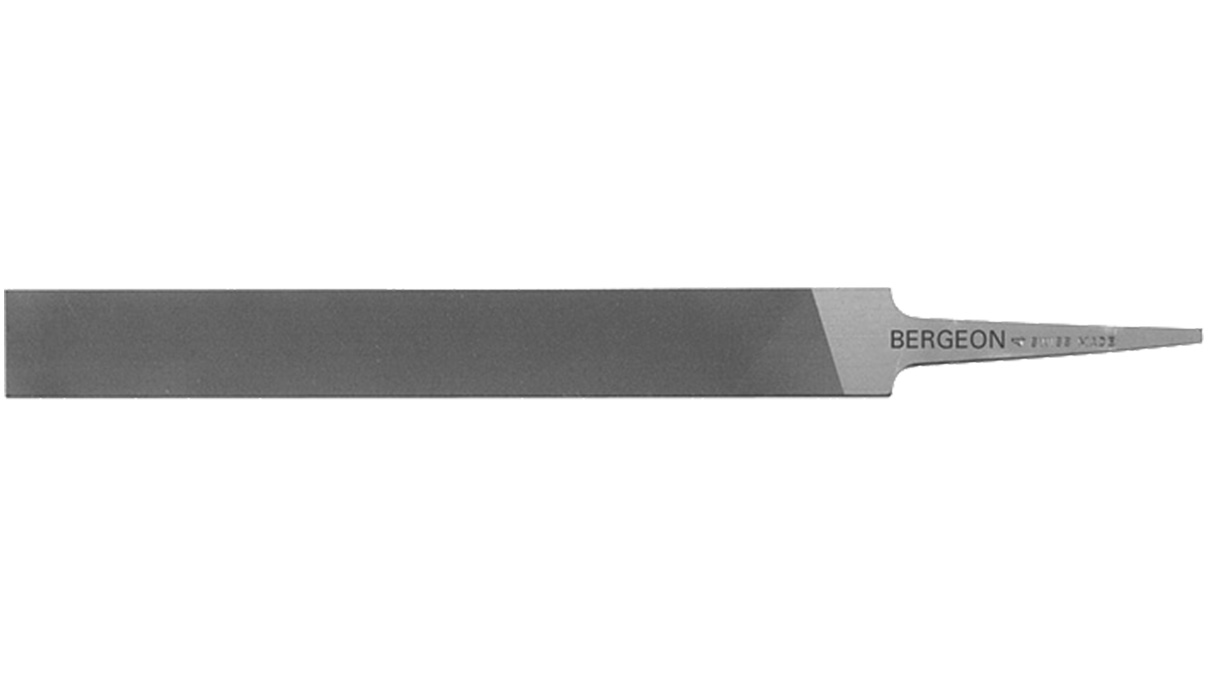 Bergeon 500-1163 precision file, hand file, 200 mm, cut 0
