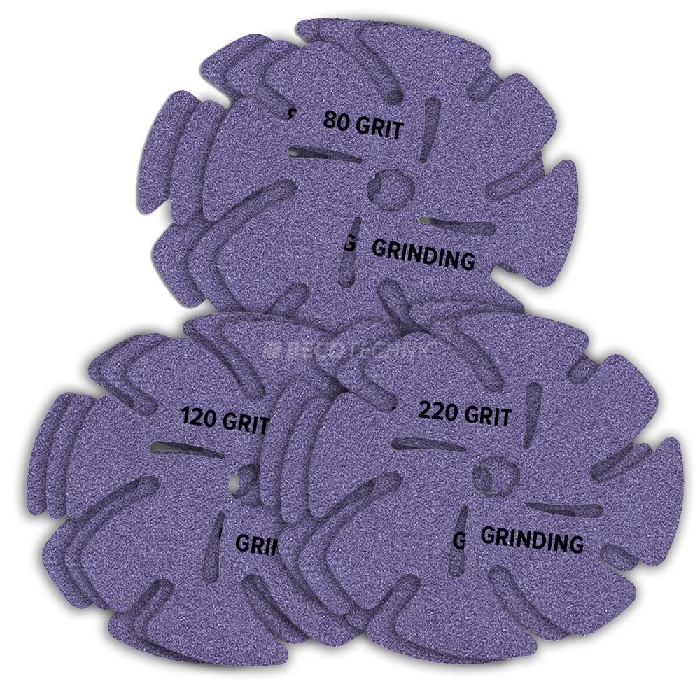 Jooltool 3M Ceramic, set of grinding abrasives, grades 80 - 200 grit, Ø 100 mm