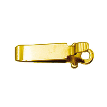Bolts for box snaps, 1-row, 11 x 3 mm, 925/- silver, gold plated, polished