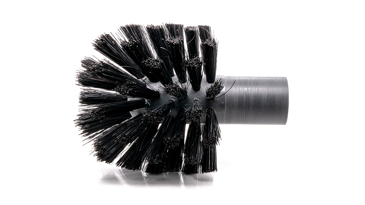 Becherbürste, rund, Ø 60 mm, schwarze Borsten 0,08 mm