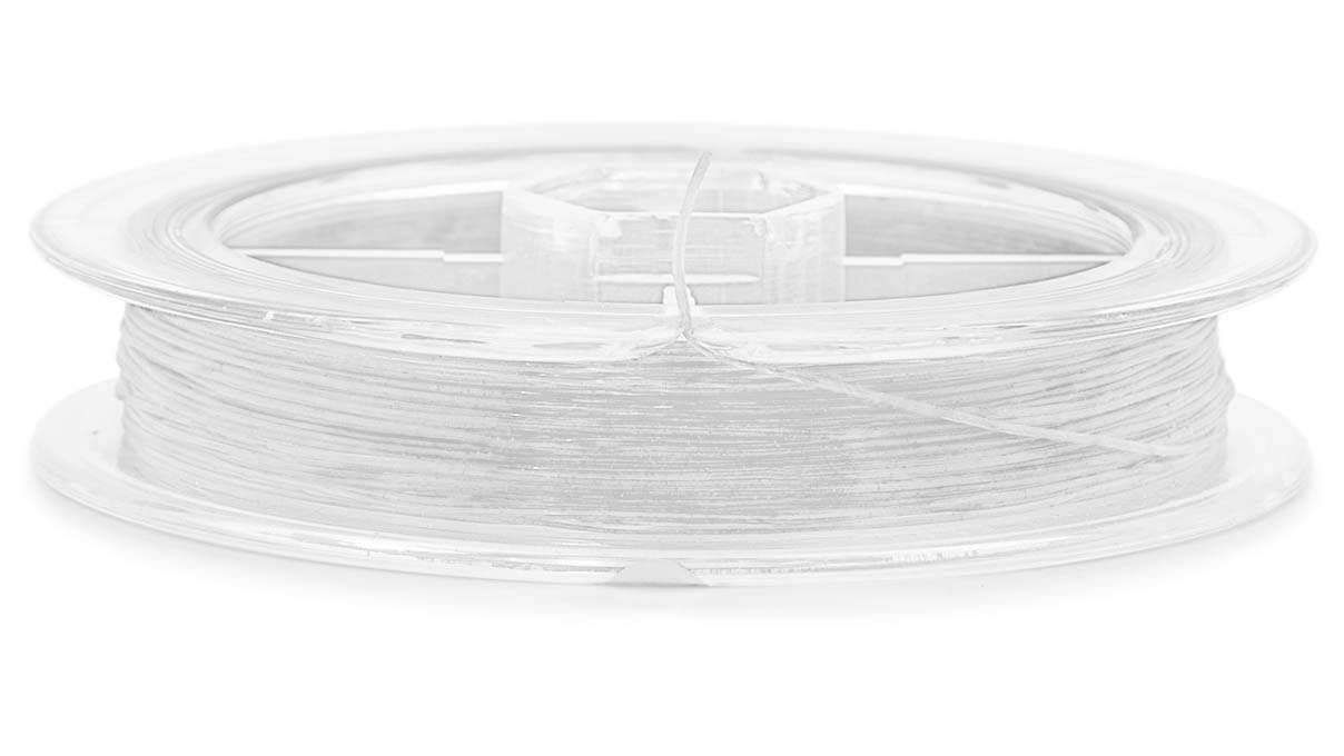 Griffin Jewelry Elastic Cord, elastischer Faden, transparent, Ø 0,5 mm, 25 m