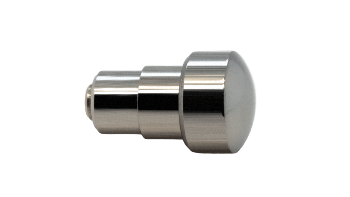 Pulsador impermeable P70 para cronógrafos a prensar, cabeza Ø 4,5 mm, tubo Ø 2,5 mm, recorrido del muelle 2,0 mm, acero inoxidable