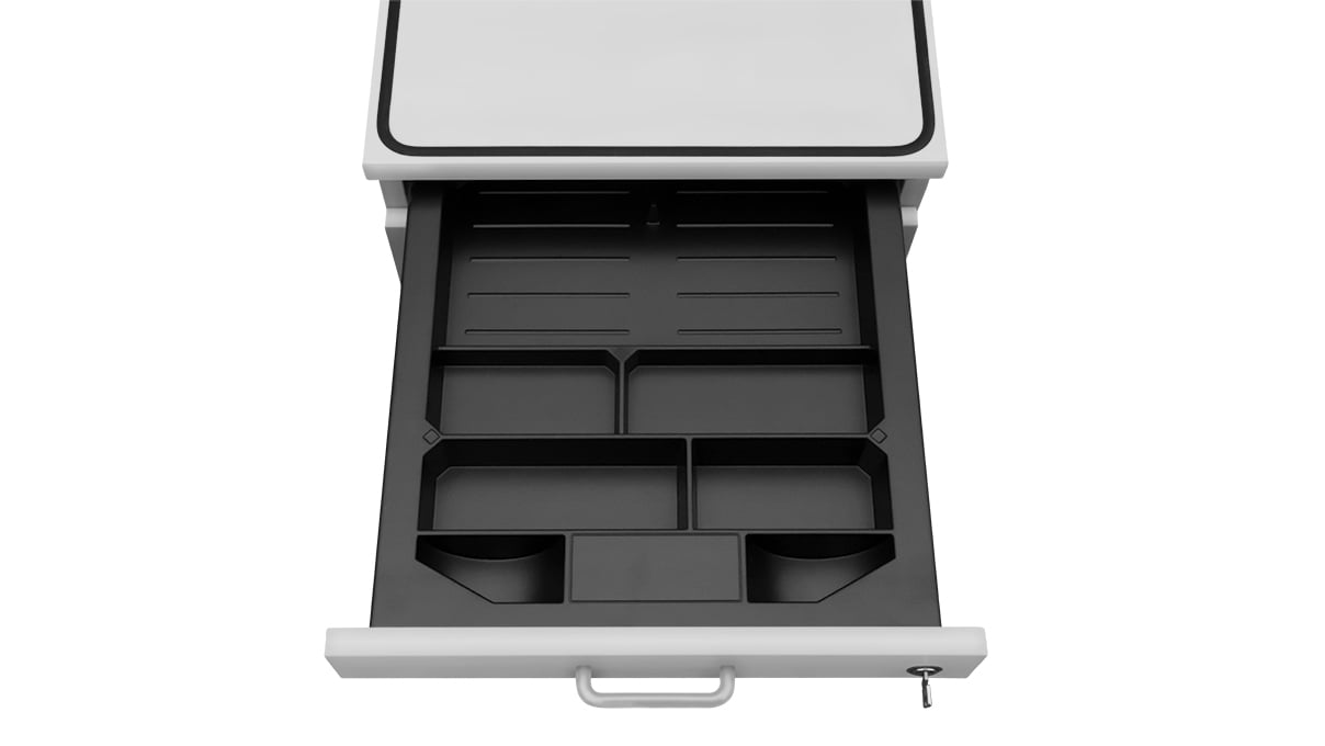 Ergolift Evolution drawer container, silk gray
